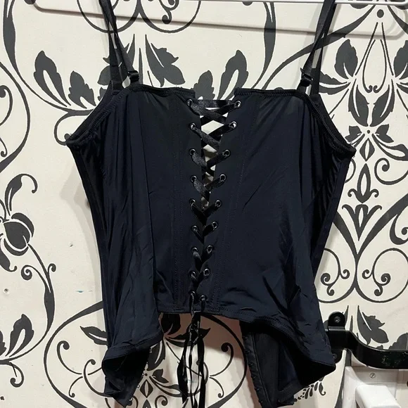 La SENZA Black and Cream Lace Bustier - Picture 4 of 4